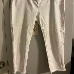 LC Lauren Conrad White Denim Crops